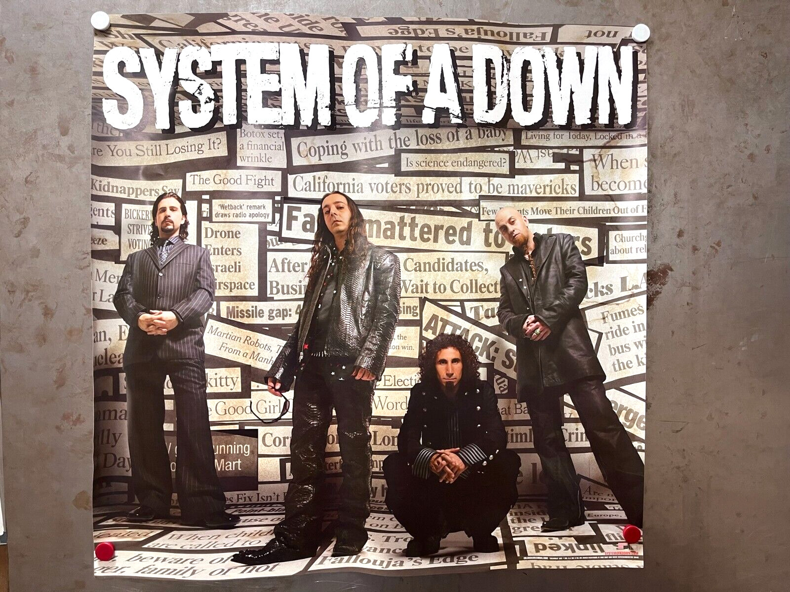 System Of A Down Mesmerize/hypnotize Promo Poster 2005 American Recordings Serj