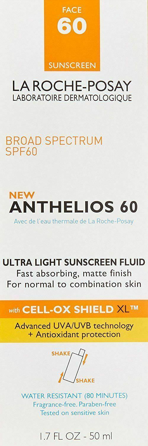 La Roche-posay Anthelios 60 Ultra Light Sunscreen, Spf60 1.7 Fl Oz- Exp- 08/21+