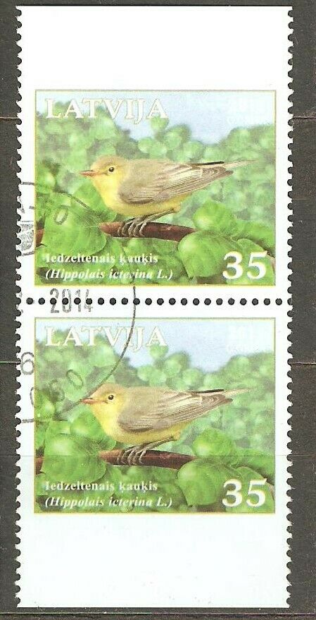 Latvia: Used Stamp Of A Set In Pair, Birds Of Latvia, 2011, Mi#816