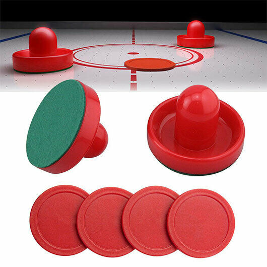 2-pucks 4-slider Pusher Air Hockey Set Home Table Game Replacement Accessories